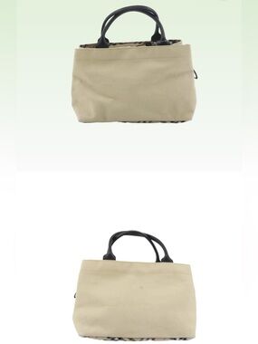 Authentic Burberry Vintage Canvas Beige Tote Bag